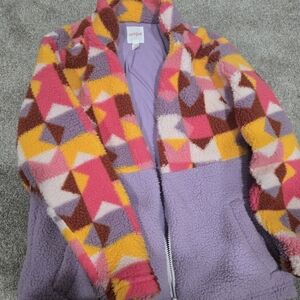 Cat & Jack Multicolor Geometric Puffer Jacket